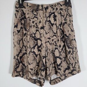 Anthropologie Reptile print Bermuda Shorts